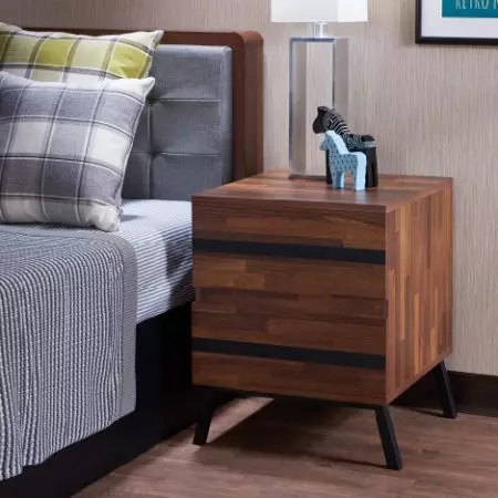 Black Sand Styling Teak Side Table